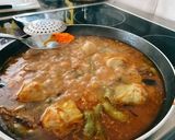 A picture of step 2 of Spanish Rice (Paella).
