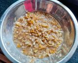 A picture of step 4 of Banana flower vadai.