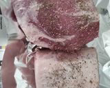 Foto del paso 2 de la receta: Cinta de Lomo con Naranja, Salsa de Humo y Hoisin al Papillote con sus Patatas y Zanahorias