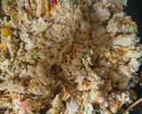 Foto del paso 3 de la receta: Tarta de pollo y verduras con masa de harina de garbanzo