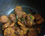 *வாழைக்காய், பெப்பர் மசாலா சுக்கா*(valaikkai pepper chukka recipe in tamil) ரெசிபி ஸ்டேப் 7 புகைப்படம்