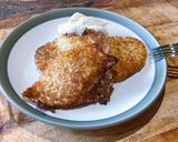 A picture of step 6 of Granny Tania’s potato pancakes.
