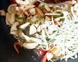 A picture of step 5 of Szechuan chicken.