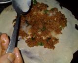 A picture of step 2 of Mughlai paratha.