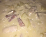 Foto del paso 2 de la receta: Patatas con nata, pollo y panceta ahumada