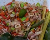Foto langkah ke 3 dari resep Nasi Bakar Cumi Asin.