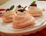 A picture of step 21 of Pavlova with Hung Curd and Mixed Berry.