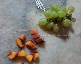 Une image de l'étape 2 de Brochettes apéro 🍡 pêches 🍑 raisins 🍇.
