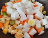 Foto del paso 2 de la receta: Wok de verduras del cocido