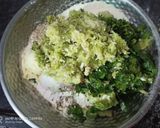 A picture of step 3 of Lauki Thepla.