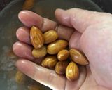 Hình bước làm 1 của món Sữa hạnh nhân matcha thơm ngon!