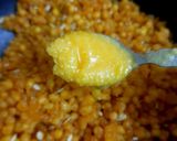 A picture of step 8 of Boondi Ladoo.