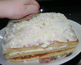 Foto del paso 9 de la receta: Chaja (torta con dulce de leche, crema y duraznos)