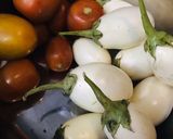 A picture of step 1 of White Brinjal with potatoes.