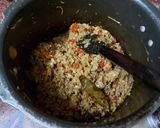 A picture of step 2 of Mutton mince masor polaw with boondi raita.