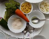 A picture of step 1 of Classic Macaroni Salad.