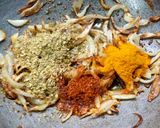 A picture of step 3 of Bhindi.