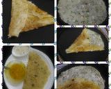 A picture of step 2 of Onion Rava Dosa (from leftover rice).
