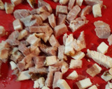 A picture of step 1 of Squash and Ham Casserole the simple version.