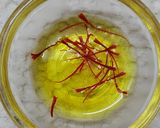 A picture of step 3 of Kesari Rabri/rabdi.