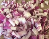 A picture of step 1 of Sweet Potato Hash.