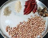 A picture of step 1 of Chintapandu pachadi/ tamarind and peanut pachadi(Andhra food).