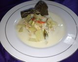 Foto langkah ke 5 dari resep Sayur Santan Labu siam Plus Tempe.