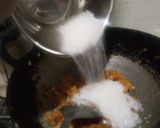 A picture of step 2 of Apple pulp burfi.