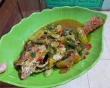 Foto langkah ke 4 dari resep IKAN KAKAP MERAH Bumbu Kothok.an + Pete & cabe hijau.