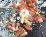 A picture of step 2 of Chilies tarka.
