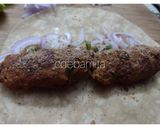 A picture of step 3 of Veg Shammi Kebab Frankie.