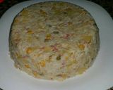صورة لخطوة 2 من وصفة كيكة الأرز والخضار الصيفية