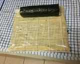 A picture of step 7 of Sushi vegetable roll.