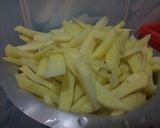 A picture of step 1 of Home made chips.