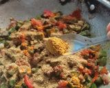 A picture of step 5 of Onion-Bhindi (okra) Sabji.