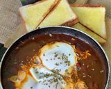 Gambar langkah 6 resipi Shaksuka.