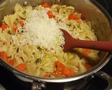 A picture of step 5 of Italian inspired pasta and beans.