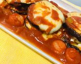 Foto del paso 7 de la receta: 🫕LASAÑA🫕 DE JAMÓN 🍖 Y QUESO 🧀 (Hechas con 🍆berenjenas) 🍆