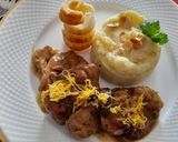 Foto del paso 5 de la receta: Solomillo de cerdo con frutos secos y huevo hilado