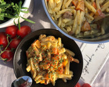 Pasta in Kürbis-Pfifferlingrahm Rezeptschritt 3 Foto