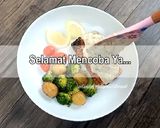 Foto langkah ke 14 dari resep Salmon steak with creamy mushroom sauce.