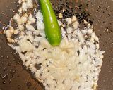A picture of step 1 of Aloo methi curry (fenugreek potato).