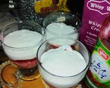 A picture of step 3 of Strawberry dessert with whipped cream.