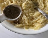 A picture of step 2 of Orzo Pasta Salad.