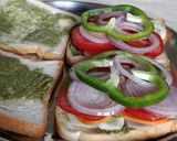 A picture of step 2 of Vegetable sandwich.