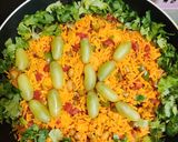 A picture of step 3 of Jain pulao.