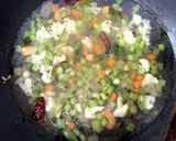 A picture of step 4 of Black Rice Vegetable Upma.