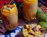 A picture of step 5 of Mango custard pudding.