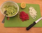 A picture of step 2 of Avocado dip.