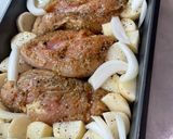 A picture of step 3 of Lemon Garlic Chicken/ Mediterranean Bowls.